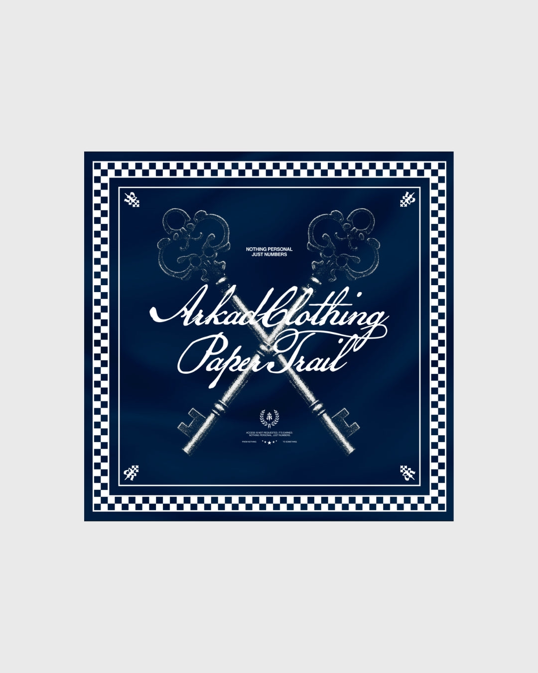 Bandana Paper Trail Azul Cuadros