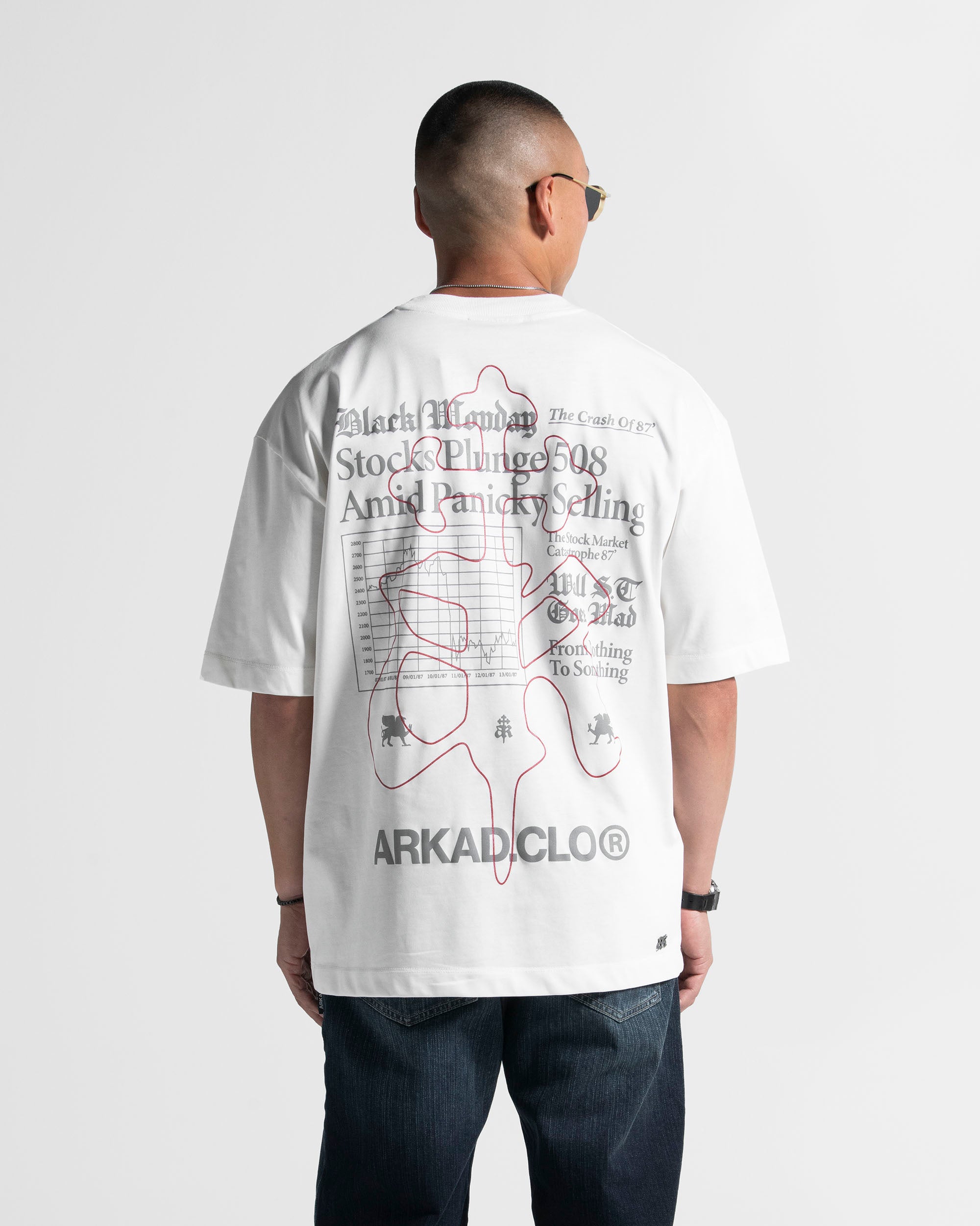 Tshirt Oversize Blanca AK Rojo