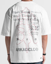 Tshirt Oversize Blanca AK Rojo