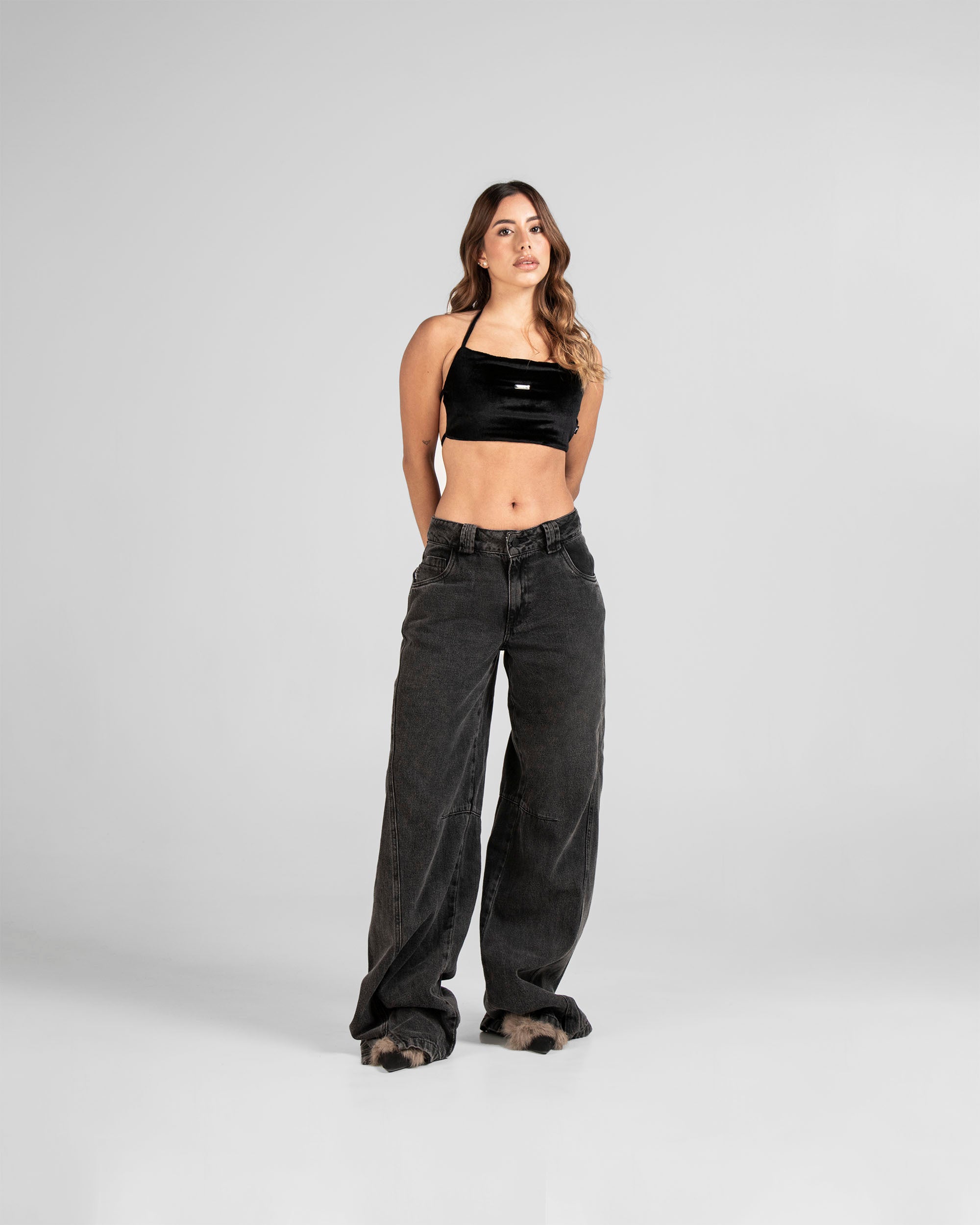 Top Velvet Negro