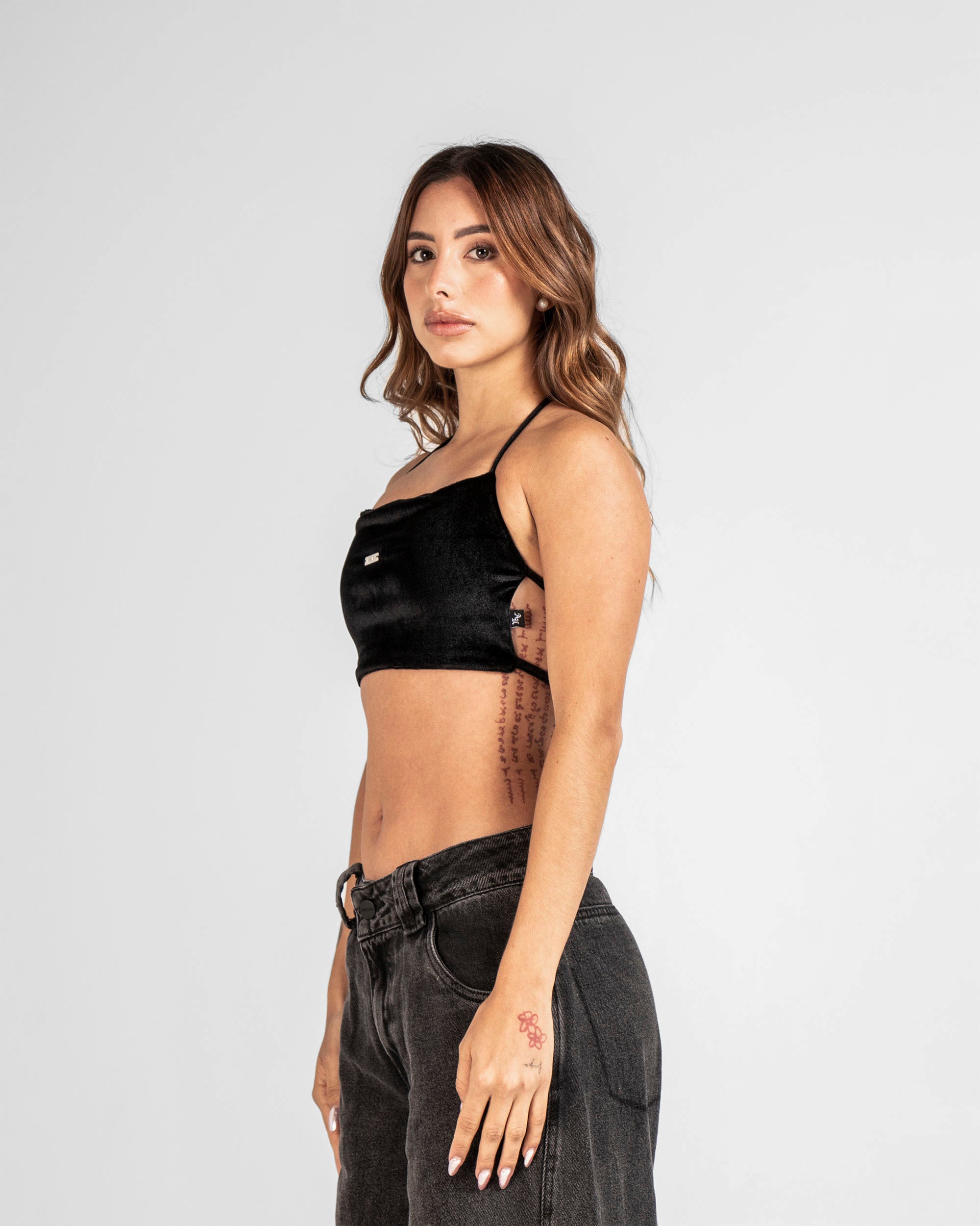 Top Velvet Negro
