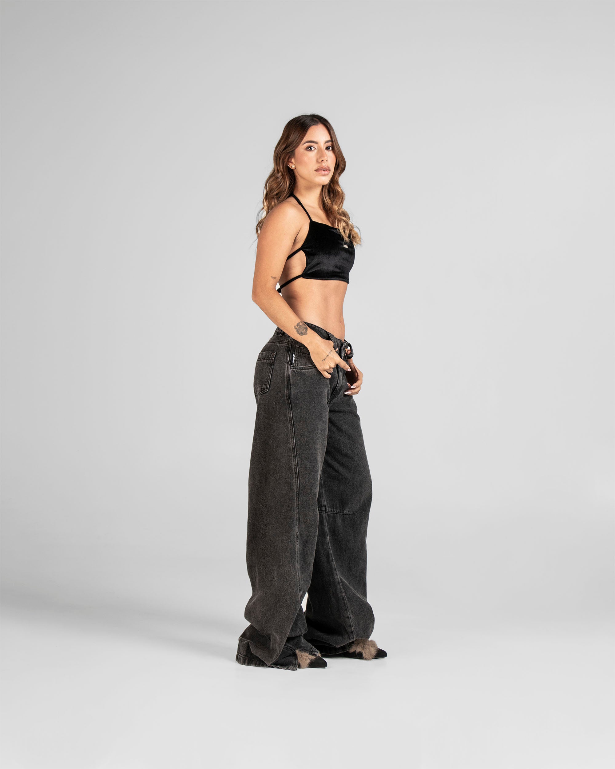 Top Velvet Negro