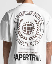 Tshirt Oversize Blanca Paper Trail