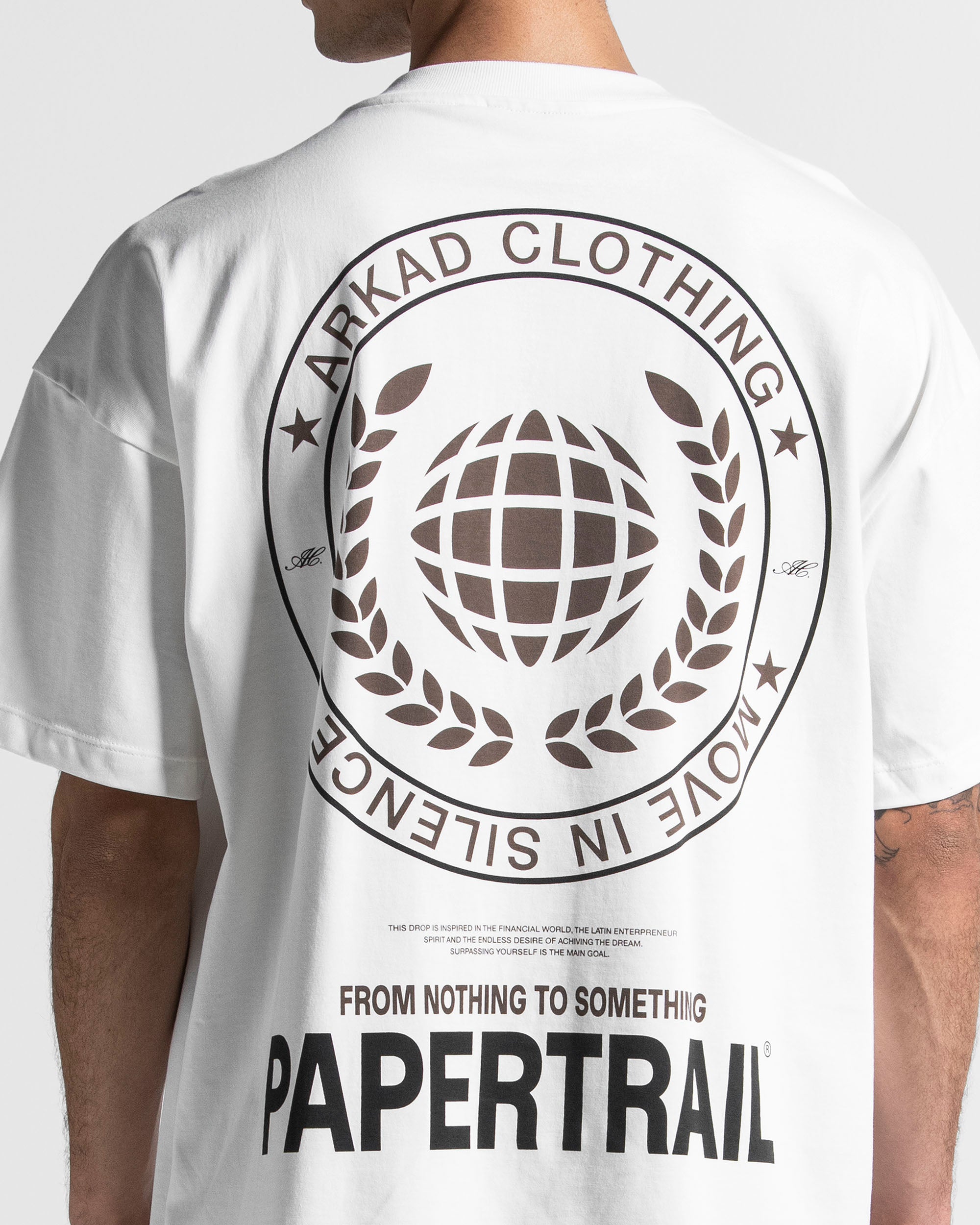 Tshirt Oversize Blanca Paper Trail