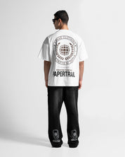 Tshirt Oversize Blanca Paper Trail