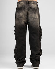 Jean Cargo Negro Dirty