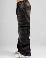 Jean Cargo Negro Dirty