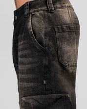 Jean Cargo Negro Dirty