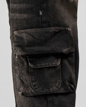 Jean Cargo Negro Dirty