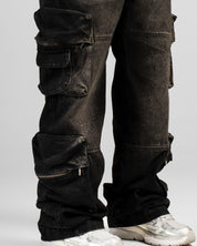 Jean Cargo Negro Dirty