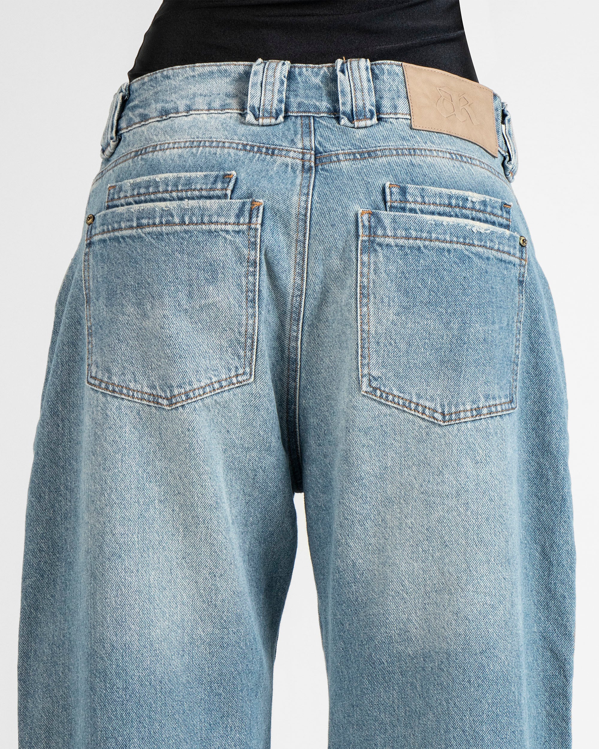 Jean Azul Laser Ángel Unisex