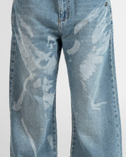 Jean Azul Laser Ángel Unisex