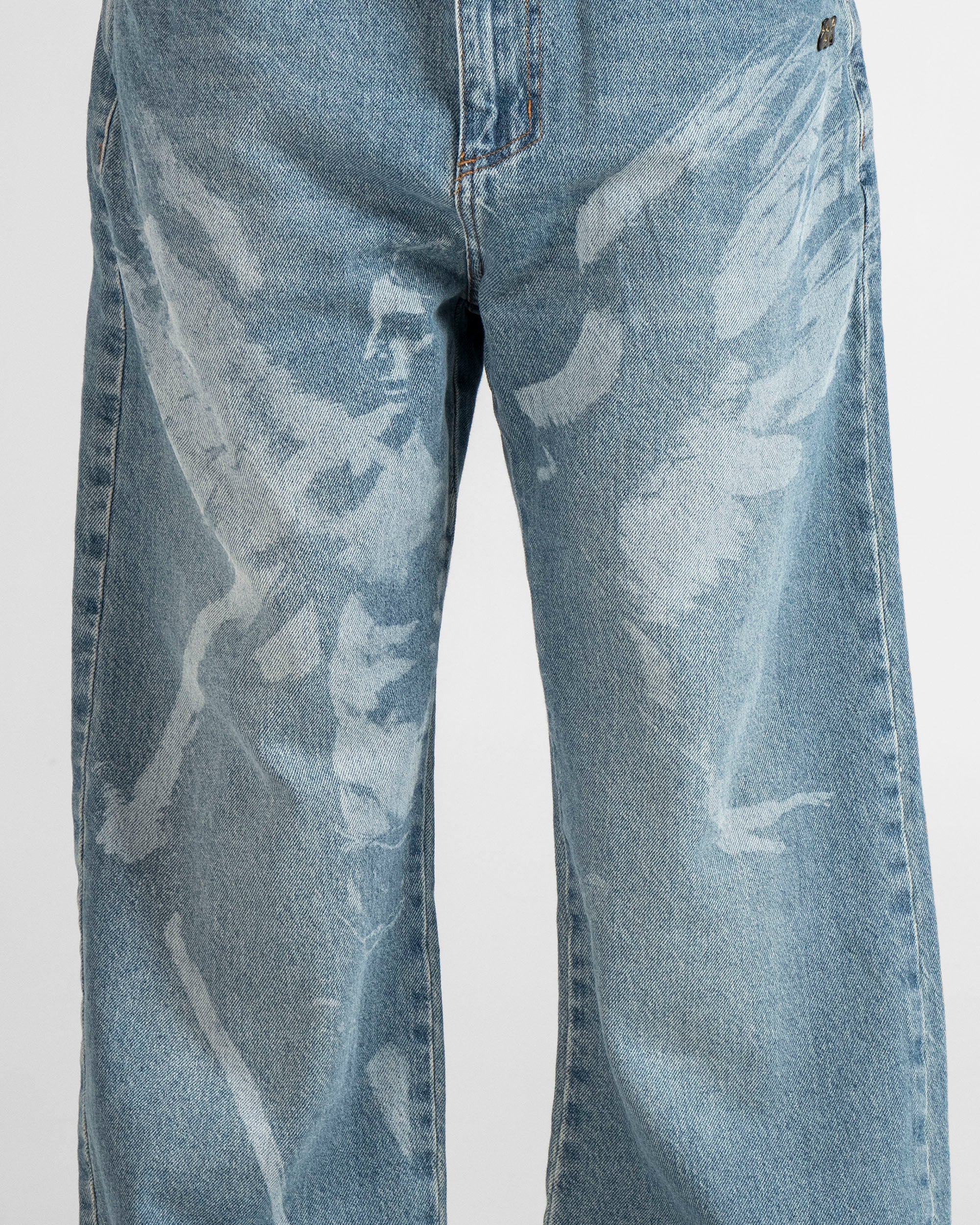 Jean Azul Laser Ángel Unisex