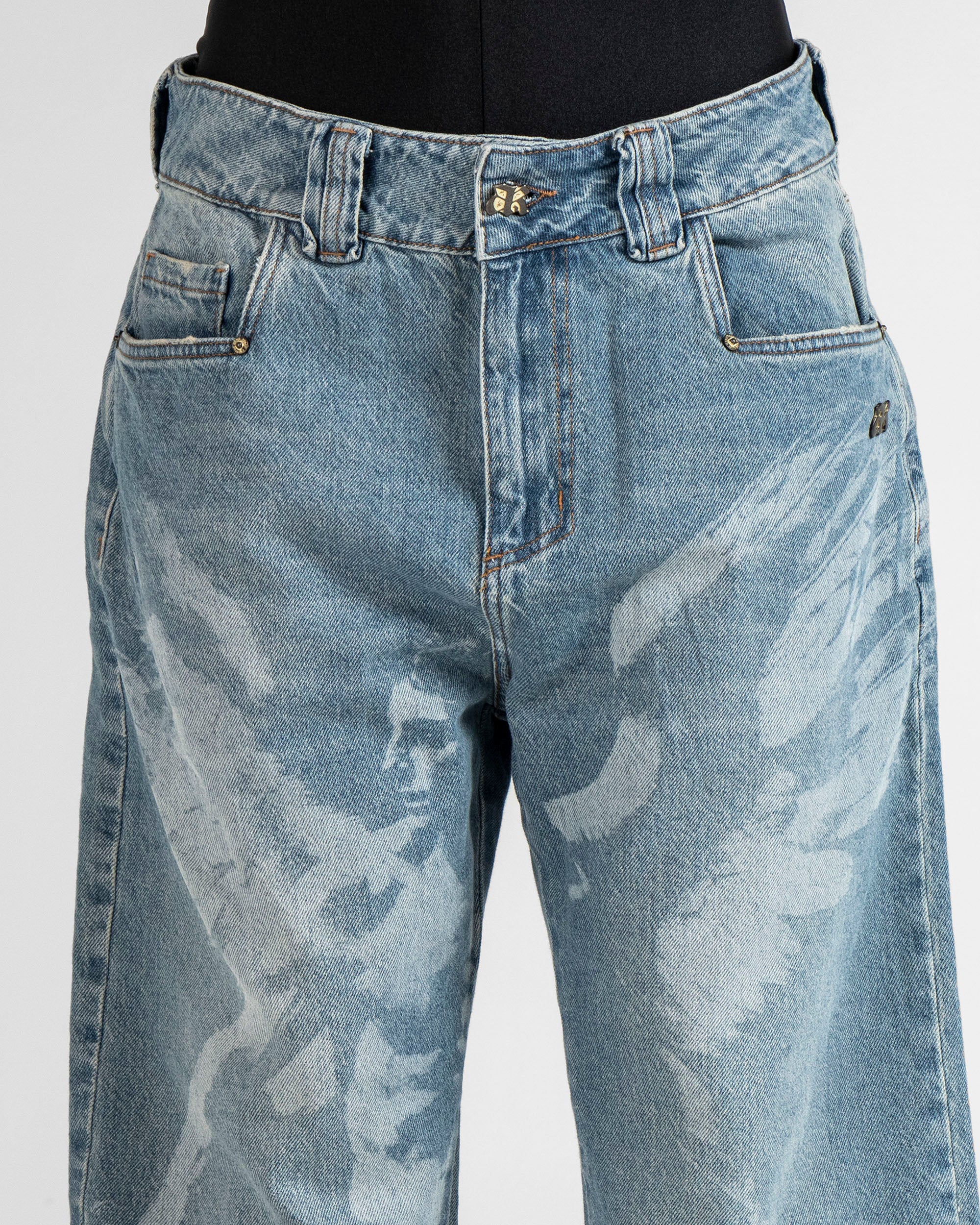 Jean Azul Laser Ángel Unisex