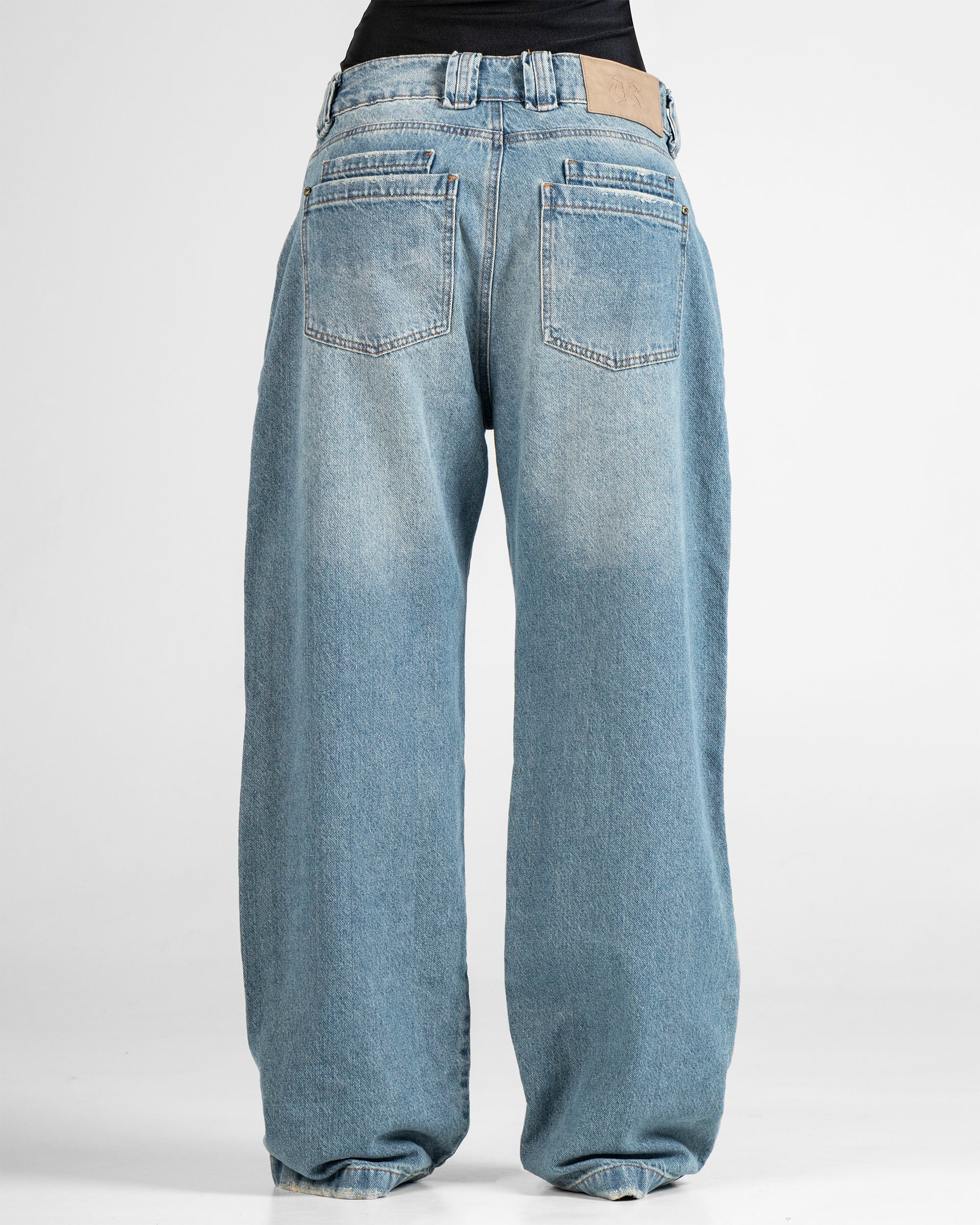 Jean Azul Laser Ángel Unisex