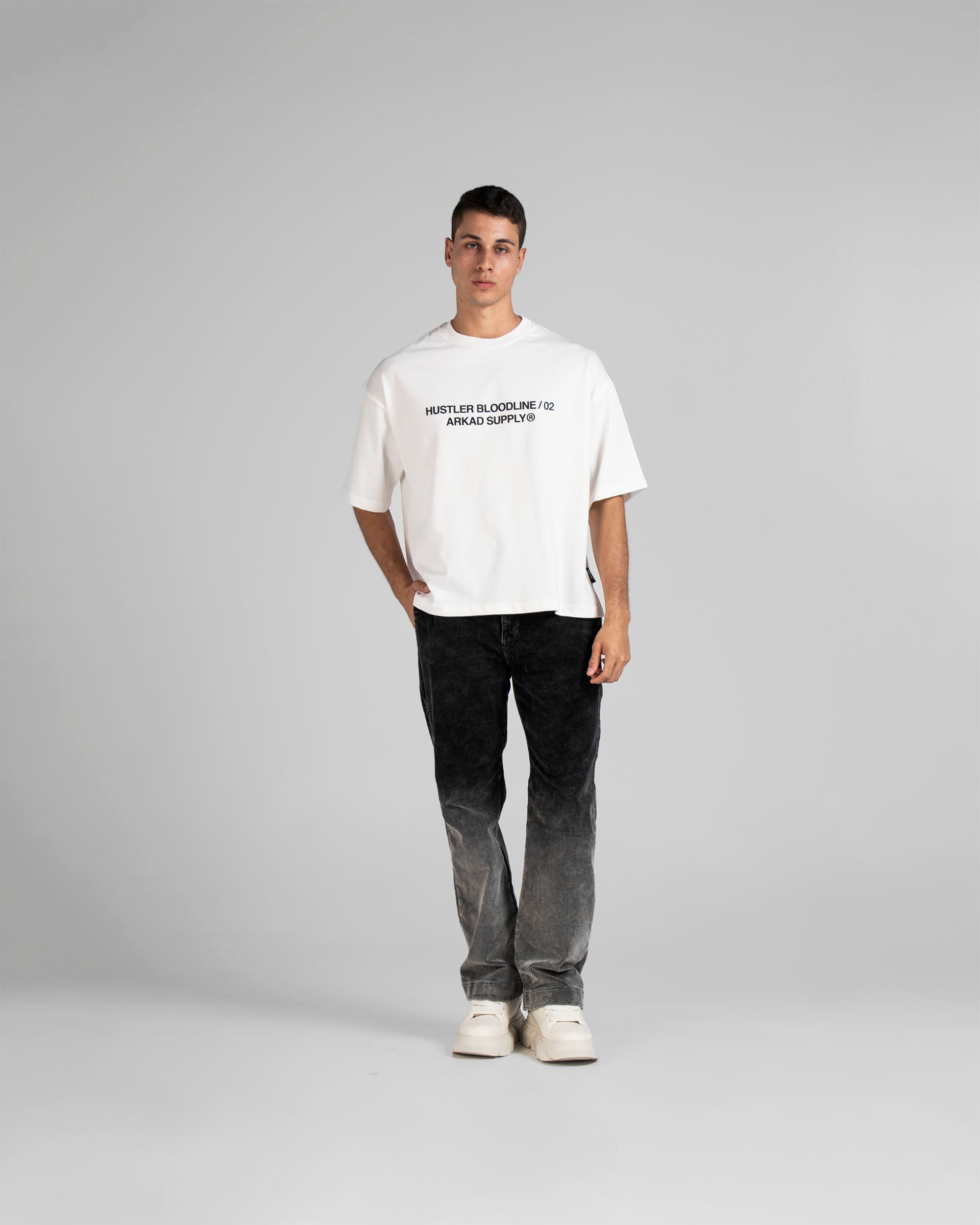 Pantalon Corduroy Degrade Negro