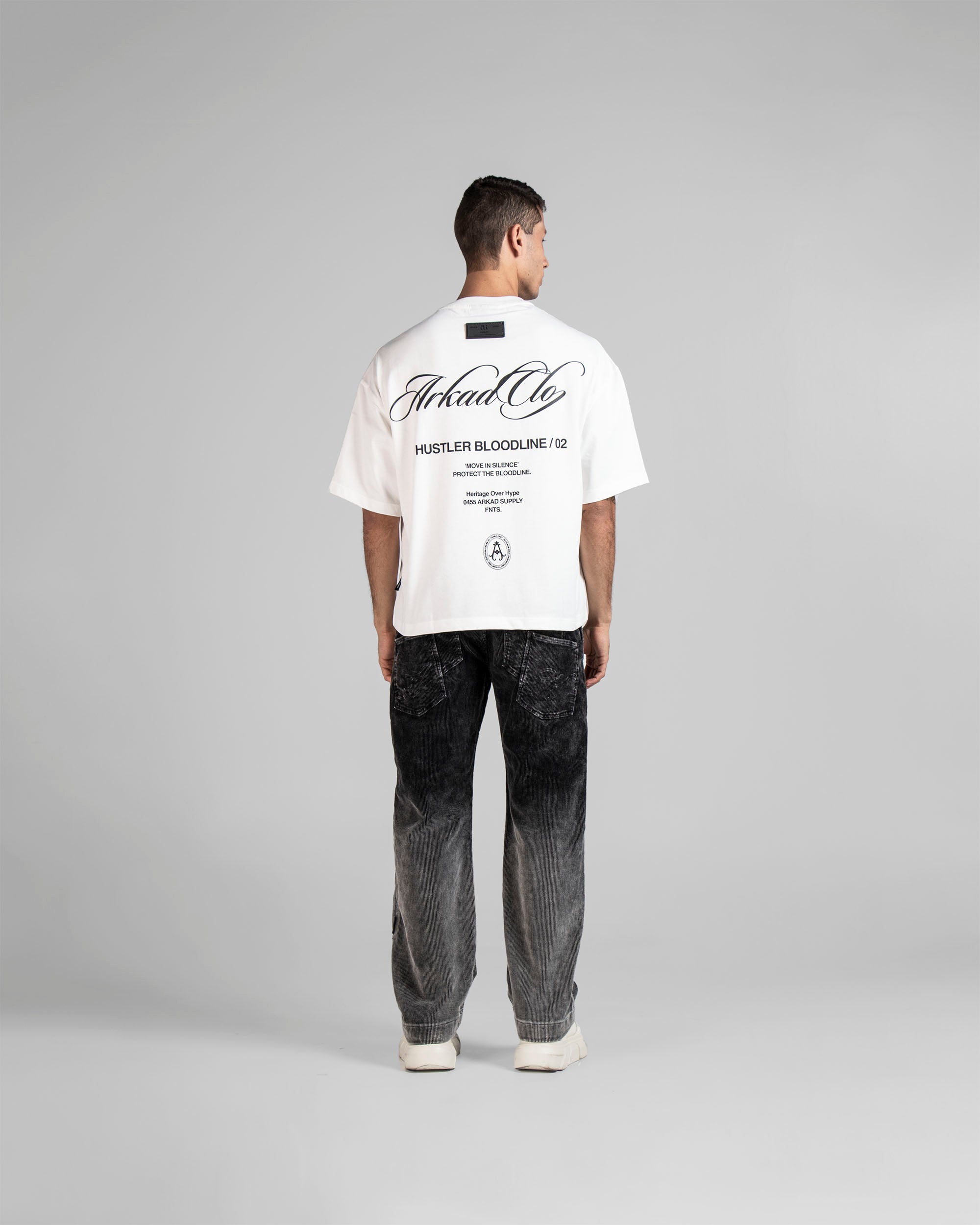 Pantalon Corduroy Degrade Negro