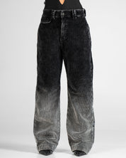 Pantalon Corduroy Degrade Negro Unisex