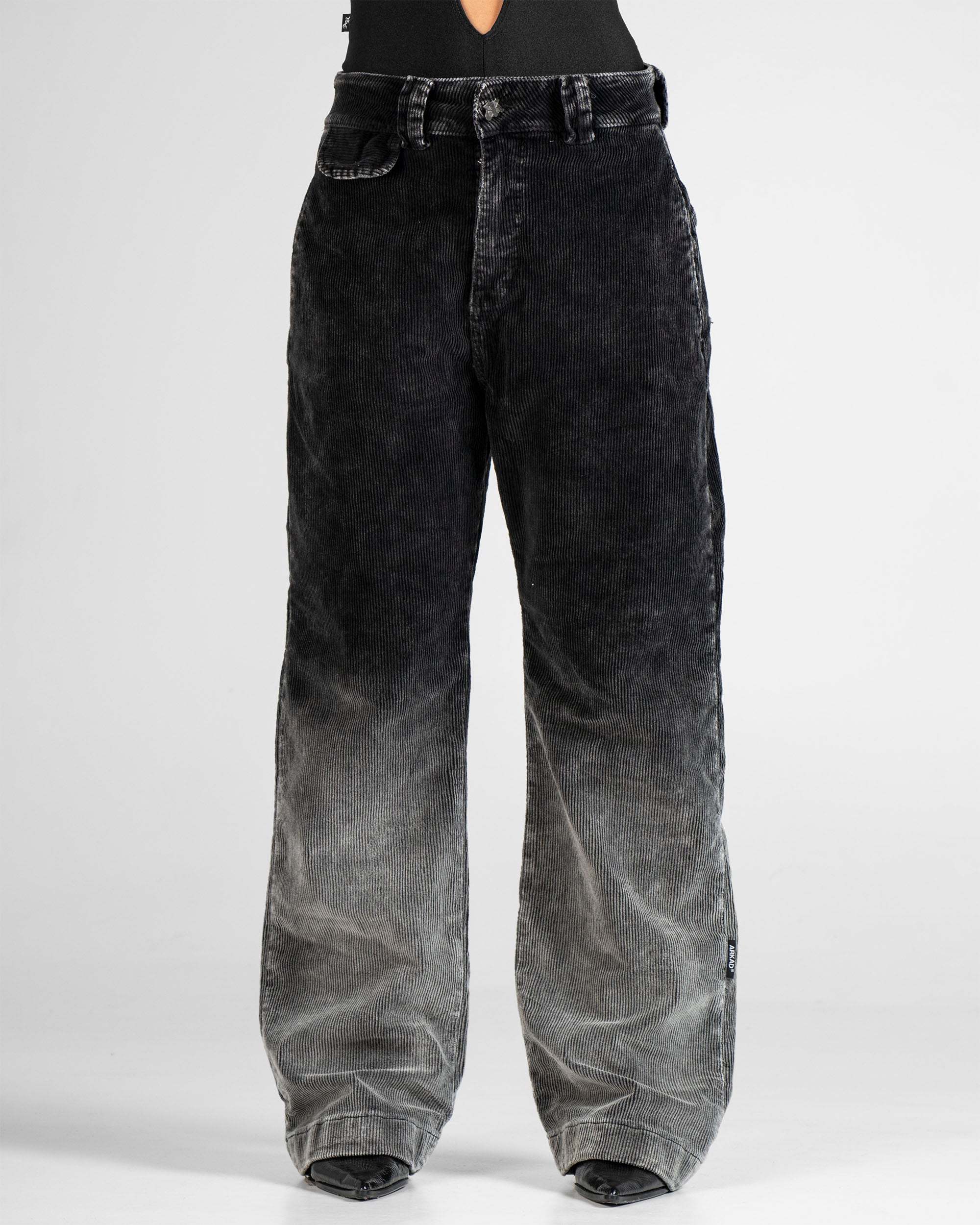 Pantalon Corduroy Degrade Negro Unisex