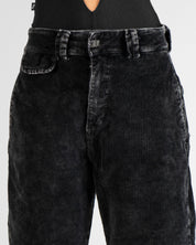 Pantalon Corduroy Degrade Negro Unisex