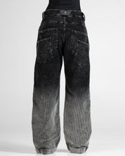 Pantalon Corduroy Degrade Negro Unisex
