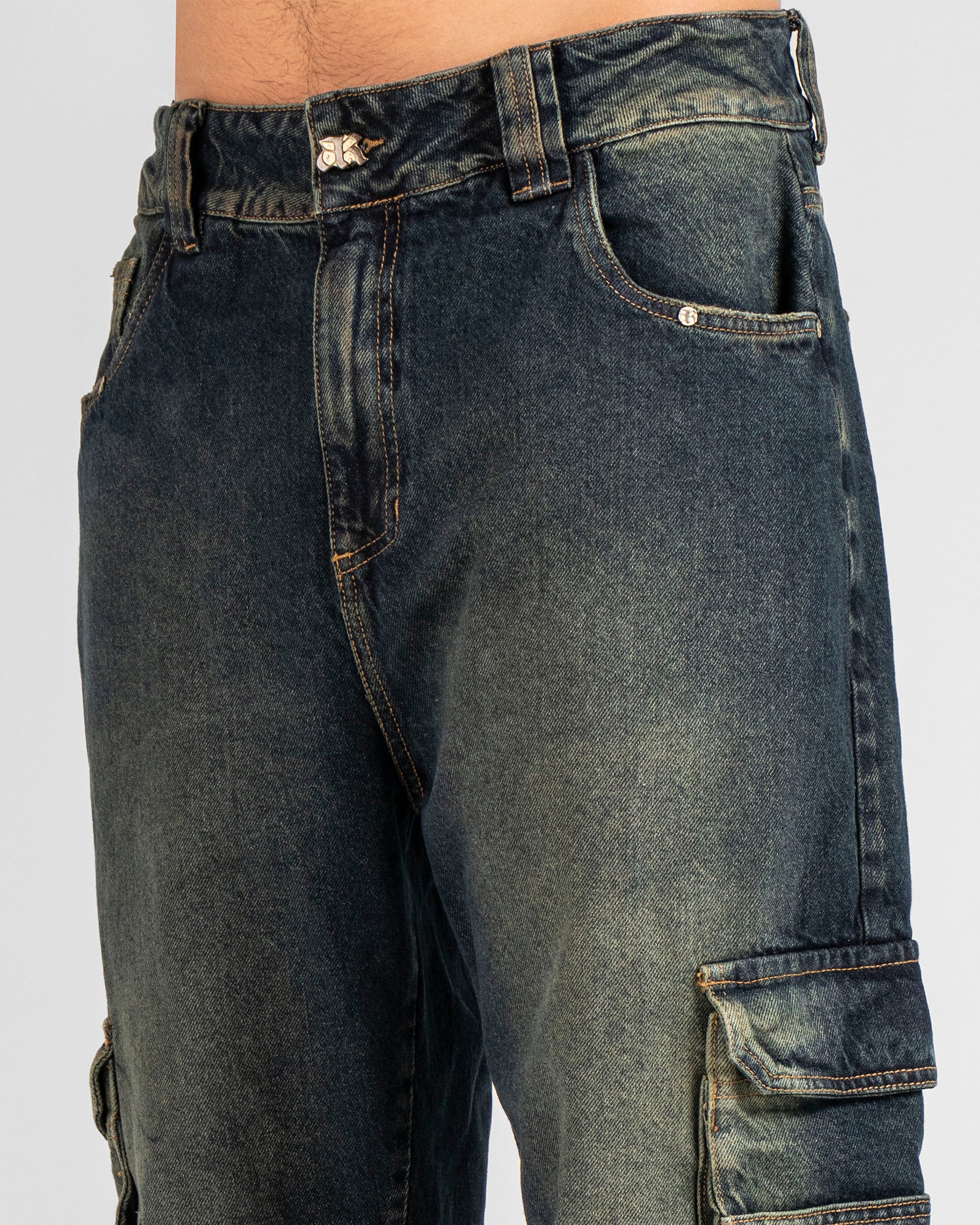 Denim Pant Cargo Cierres