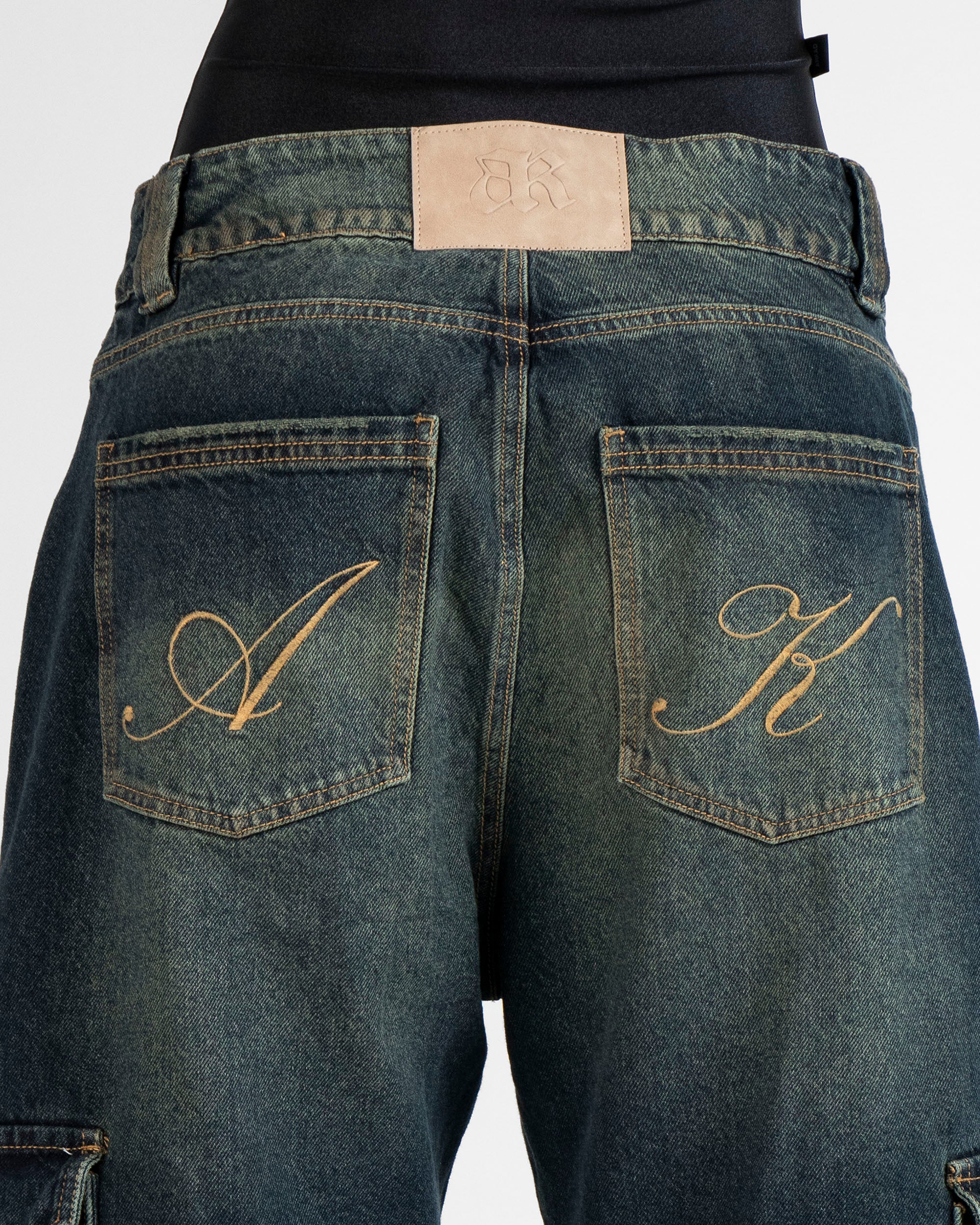 Denim Pant Cargo Cierres Unisex