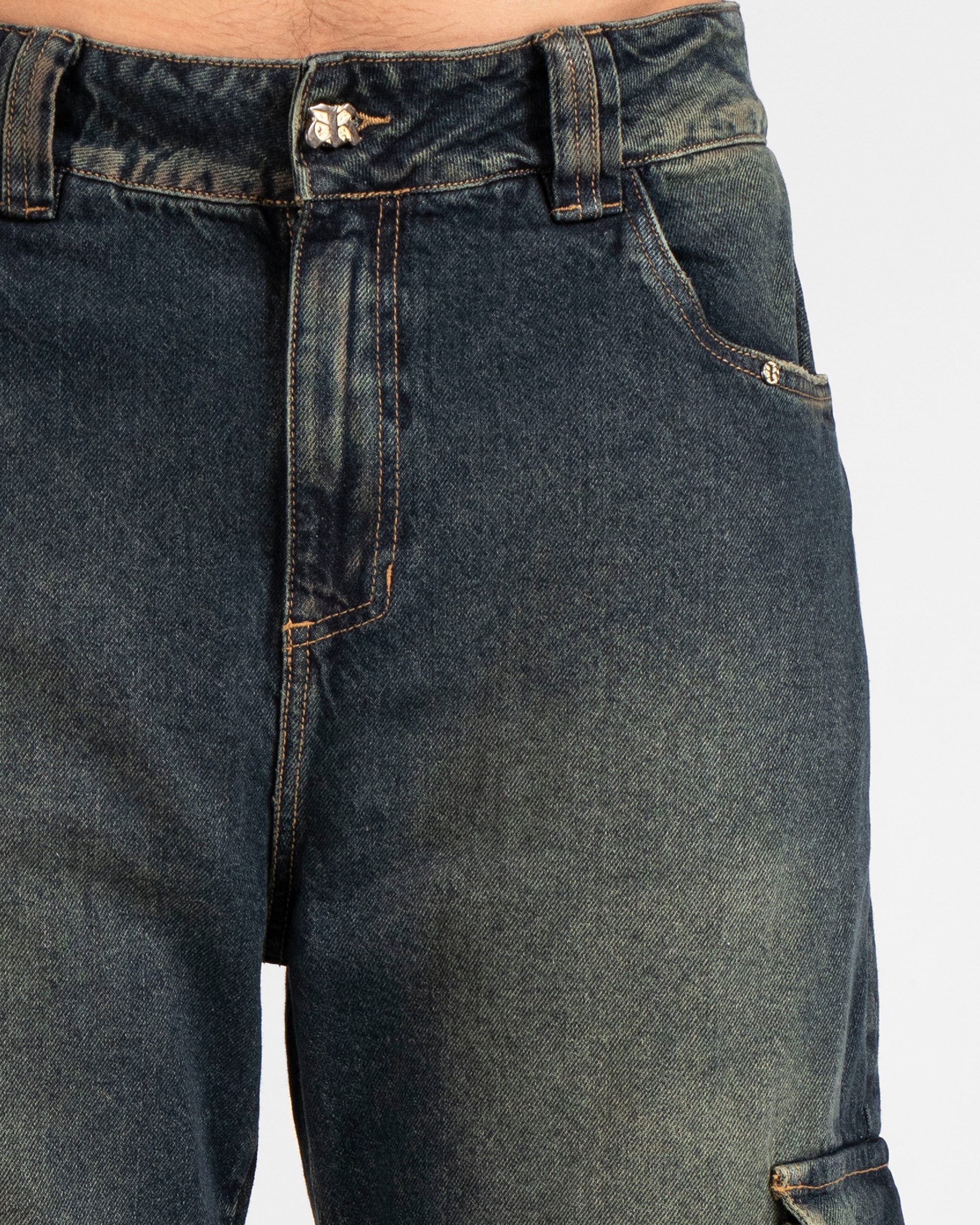 Denim Pant Cargo Cierres
