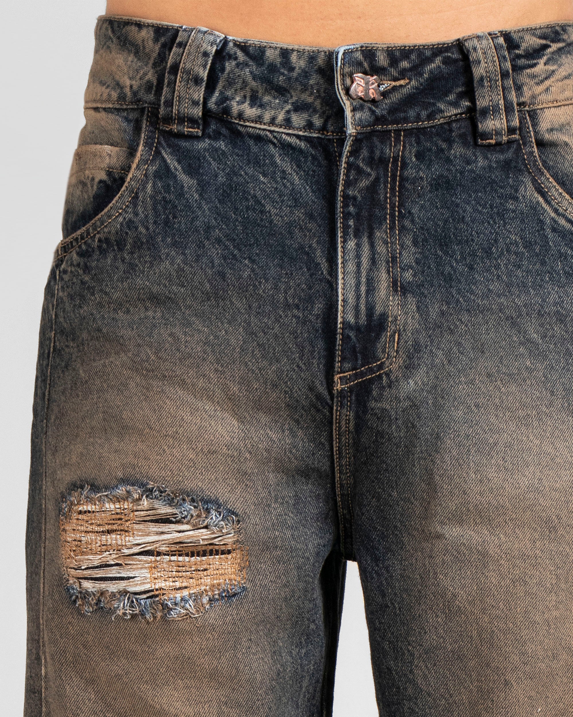 Jean Dirty Oscuro Destroyed