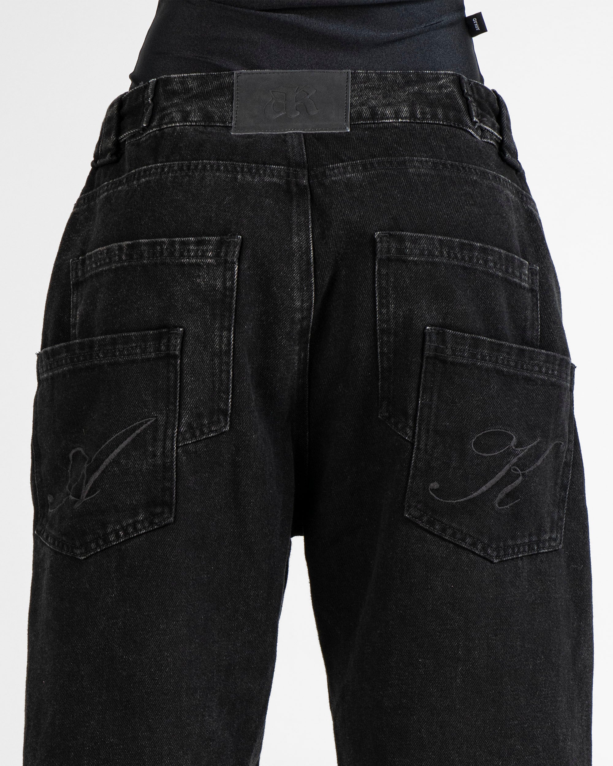 Denim Pant Negro Hustler Unisex