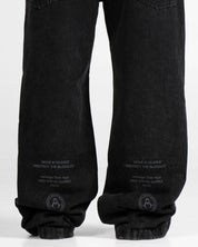 Denim Pant Negro Hustler Unisex