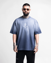 Washed Tshirt Oversize Azul Legione