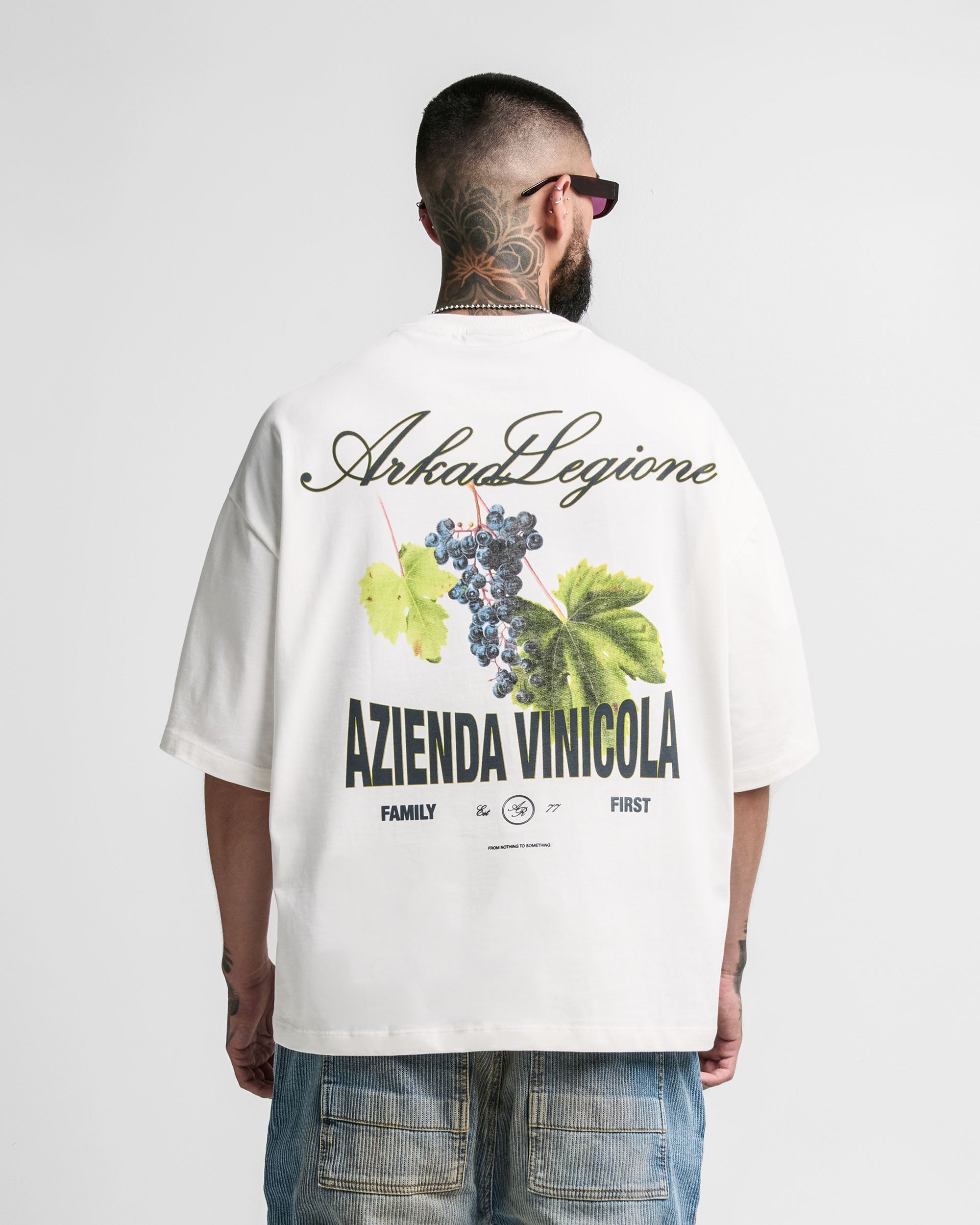 Tshirt Boxy Fit Crema Azienda Vinicola