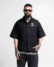 Camisa de Botones Negra Legione