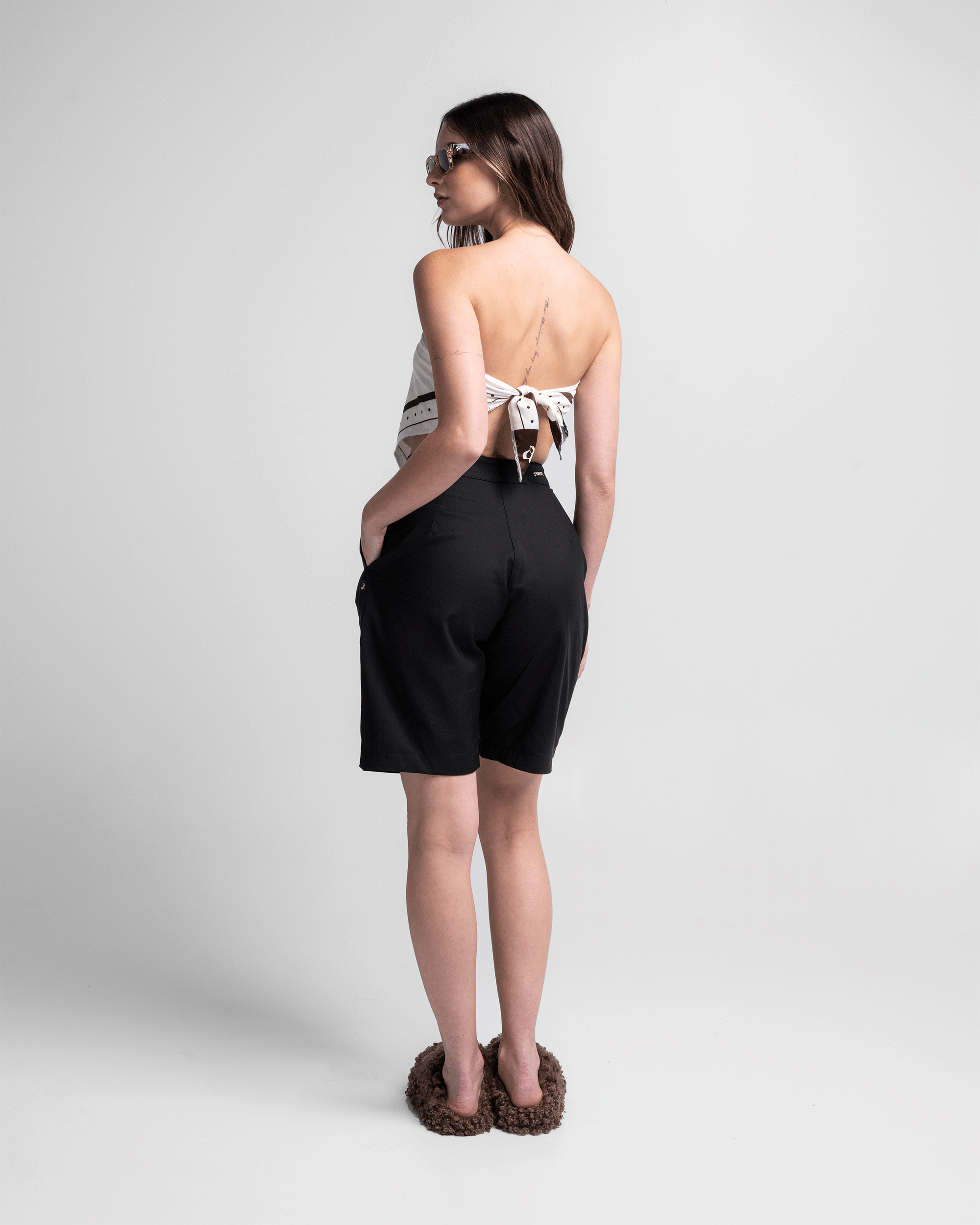 Tailored Jort Negro Mujer