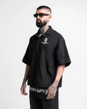 Camisa de Botones Negra Legione