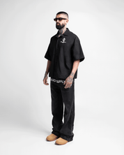 Camisa de Botones Negra Legione