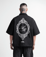 Camisa de Botones Negra Legione