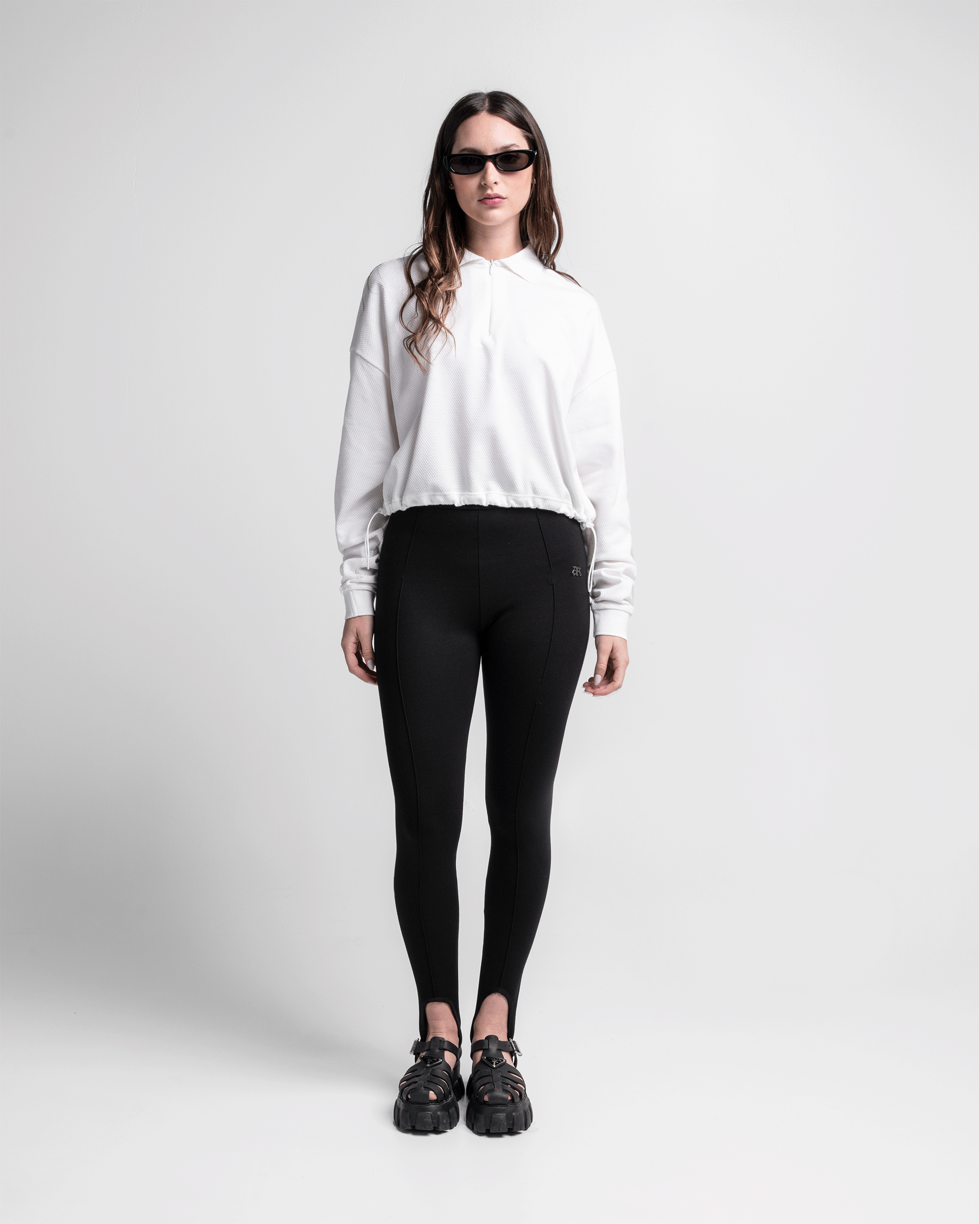 Cropped Polo Sweater Legione