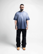 Washed Tshirt Oversize Azul Legione