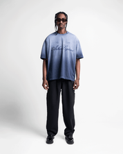 Washed Tshirt Oversize Azul Arkad Supply