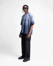Washed Tshirt Oversize Azul Arkad Supply