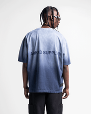 Washed Tshirt Oversize Azul Arkad Supply