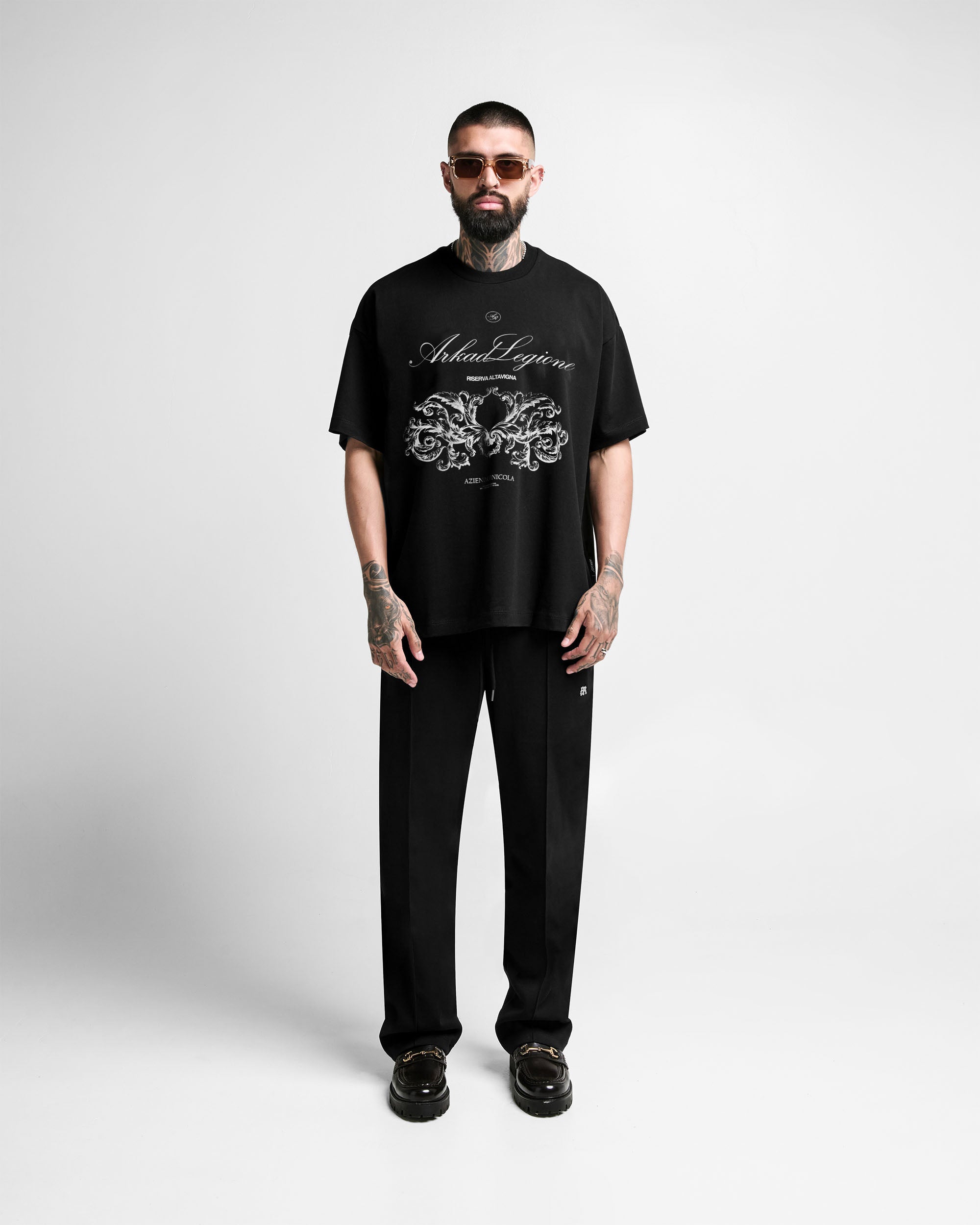 Tshirt Boxy Fit Negra Arkad Legione