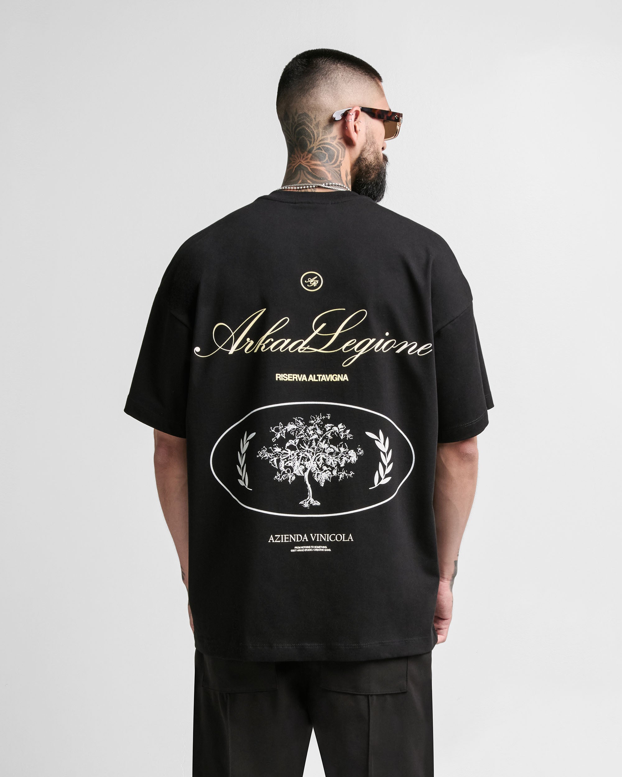 Tshirt Oversize Negra Arkad Legione – Arkad Clothing