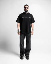 Tshirt Oversize Negra Glass