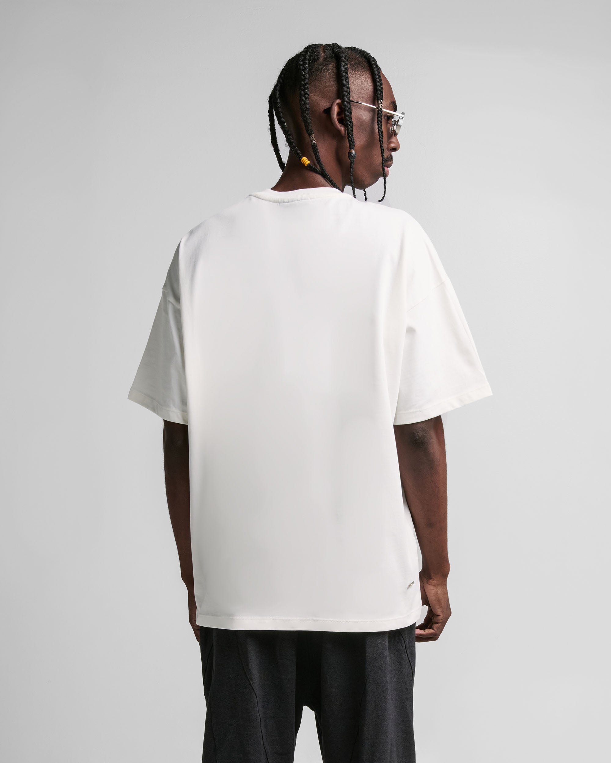 Tshirt Oversize Crema Arkad Legione Estampado Azul