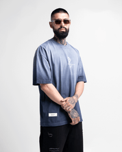 Washed Tshirt Oversize Azul Legione