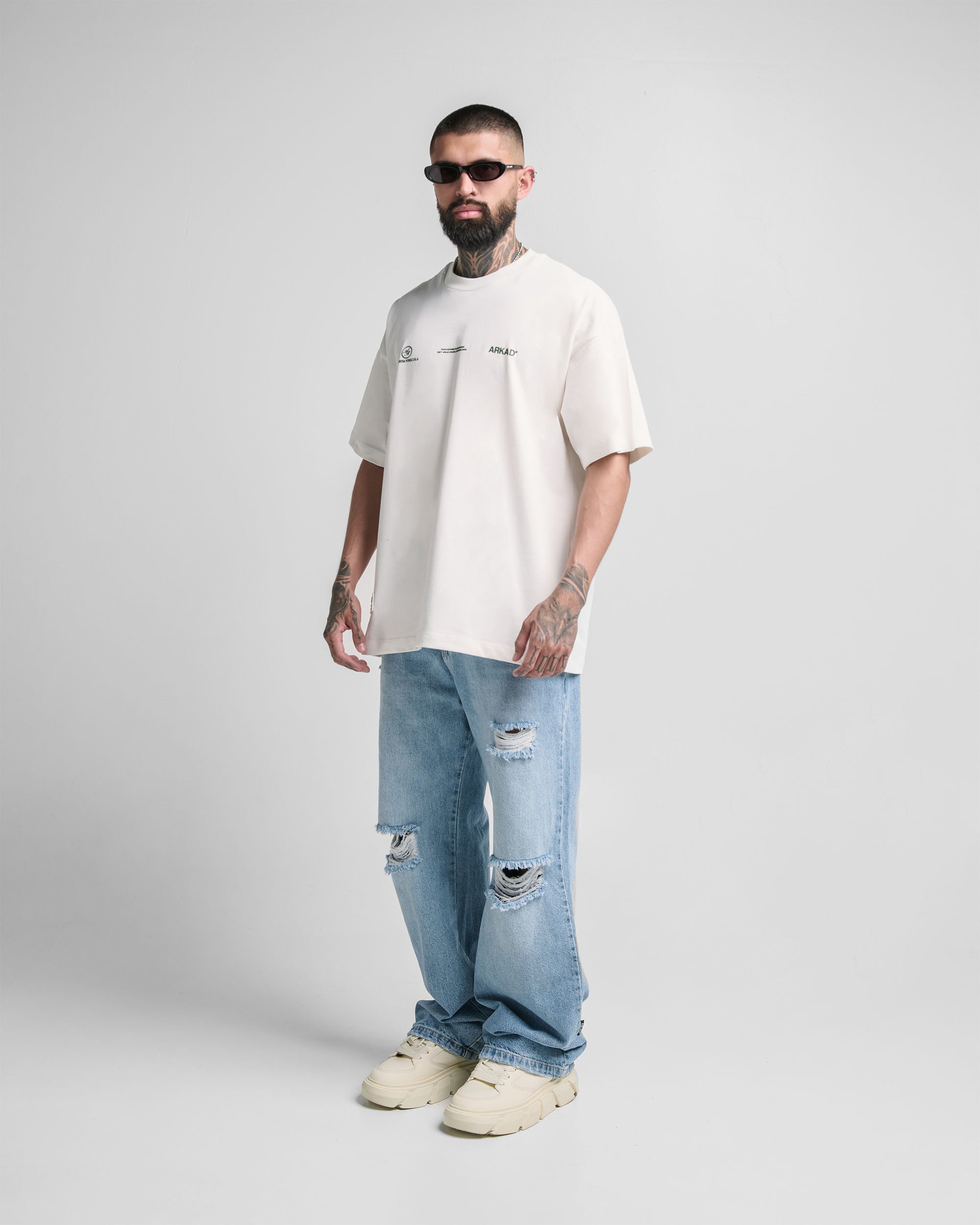 Tshirt Oversize Crema Grapes Arkad Legione