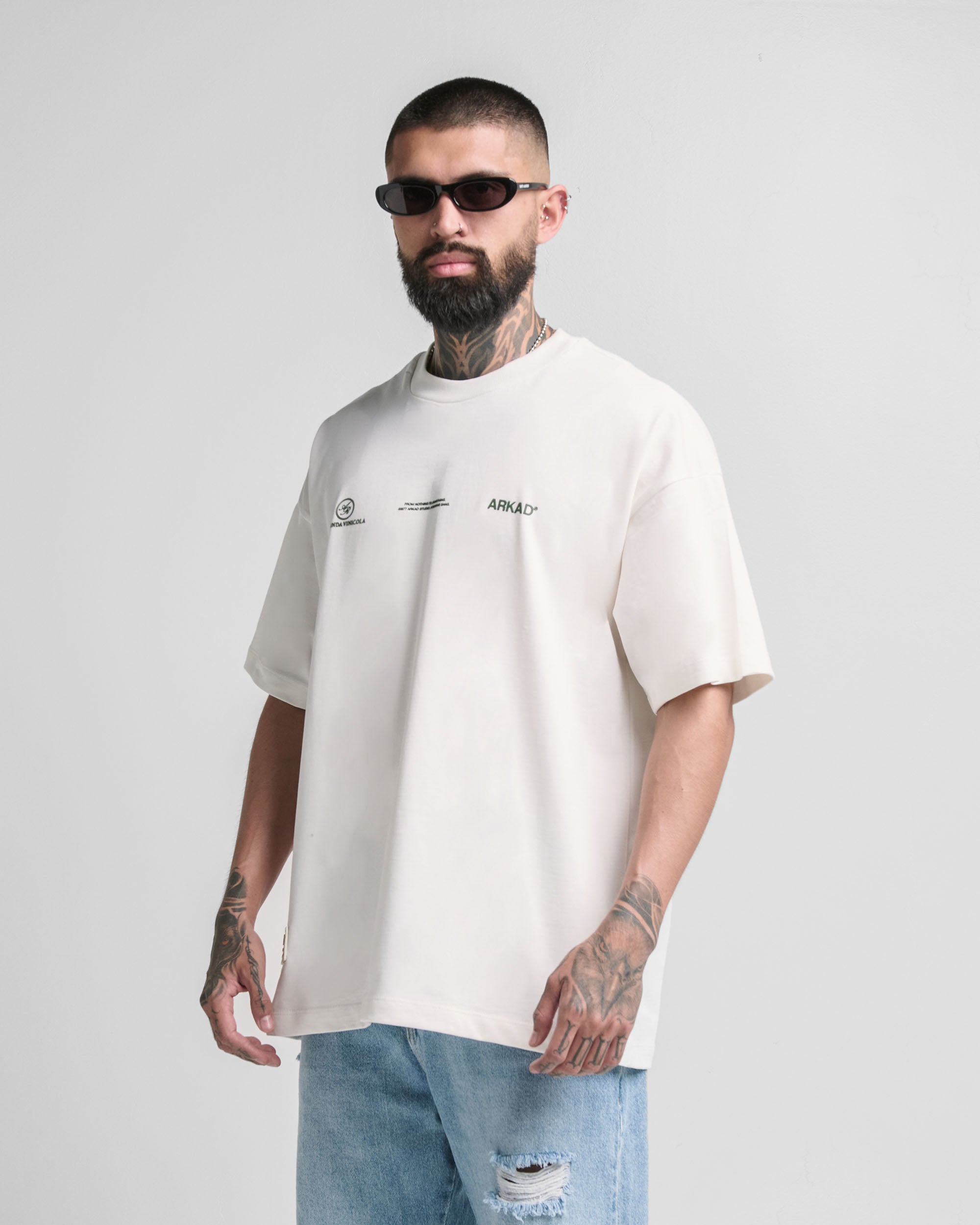 Tshirt Oversize Crema Grapes Arkad Legione